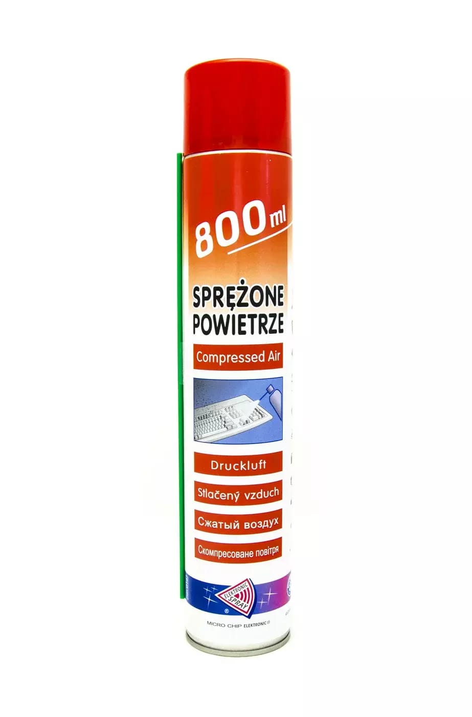 Stlačený vzduch ve spreji 800ml k čištění elektroniky