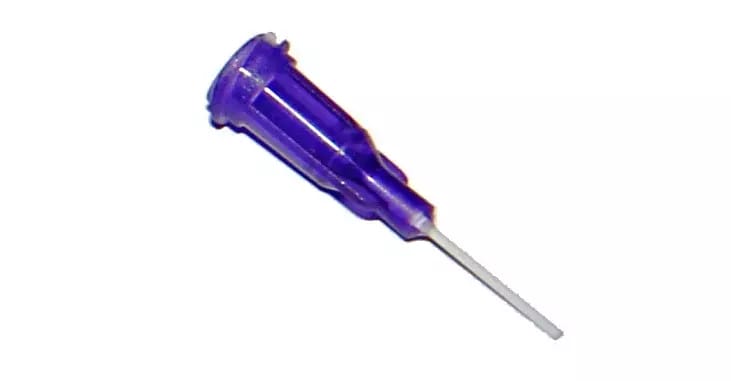 Dispenzní jehly s ohebnou polypropylenovou kanylou purpurová 21G 1ks