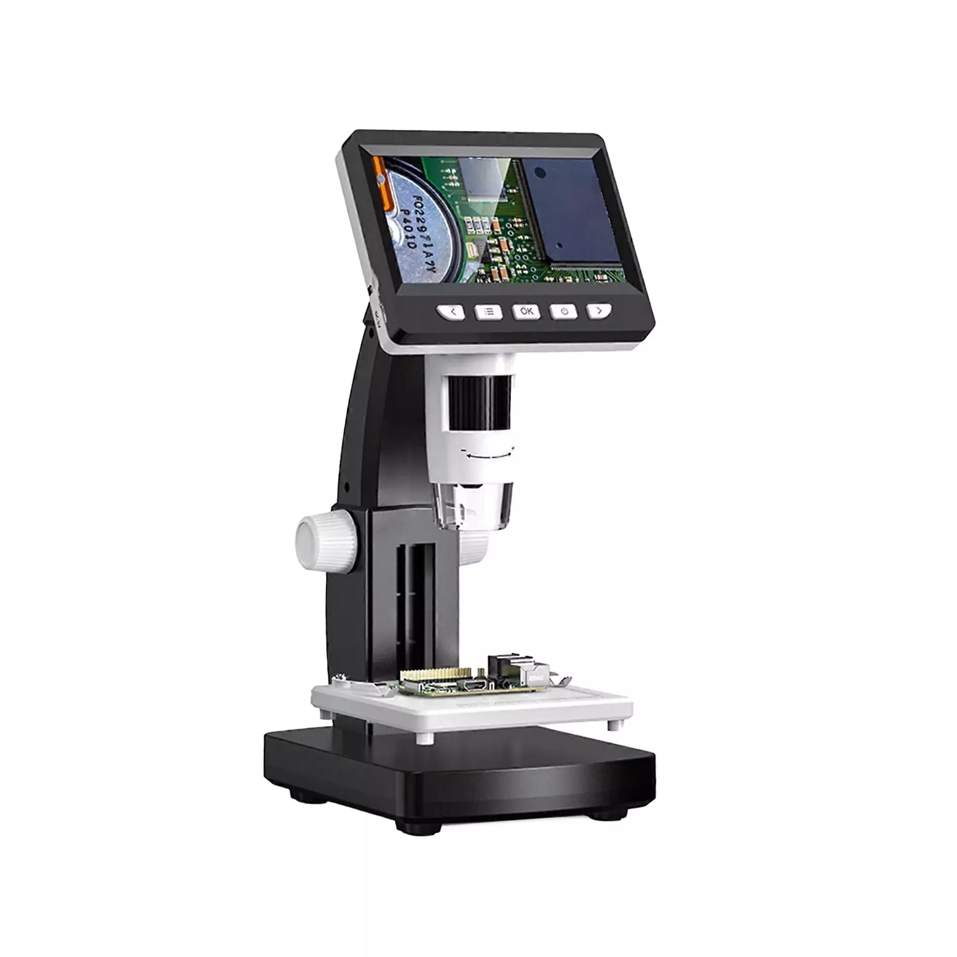 Digitální mikroskop s LCD 4,3\", rozlišením 2Mpix, USB-C