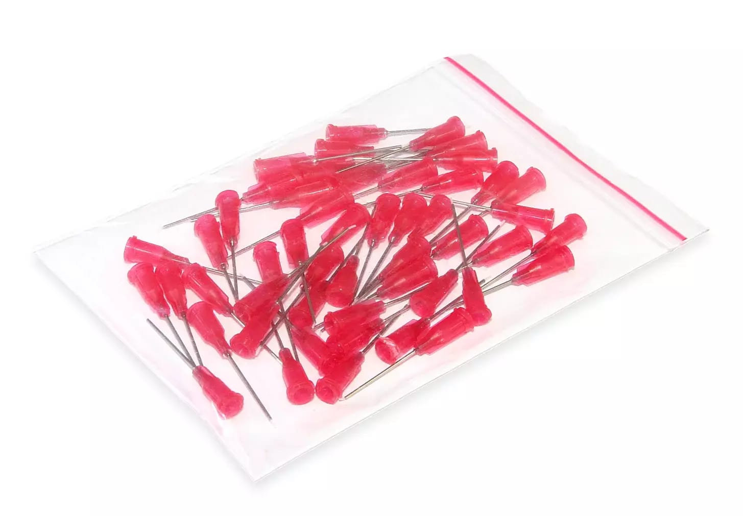 Nerezové dávkovací jehly s vloženou teflonovou trubičkou 25,4mm 27G 50ks
