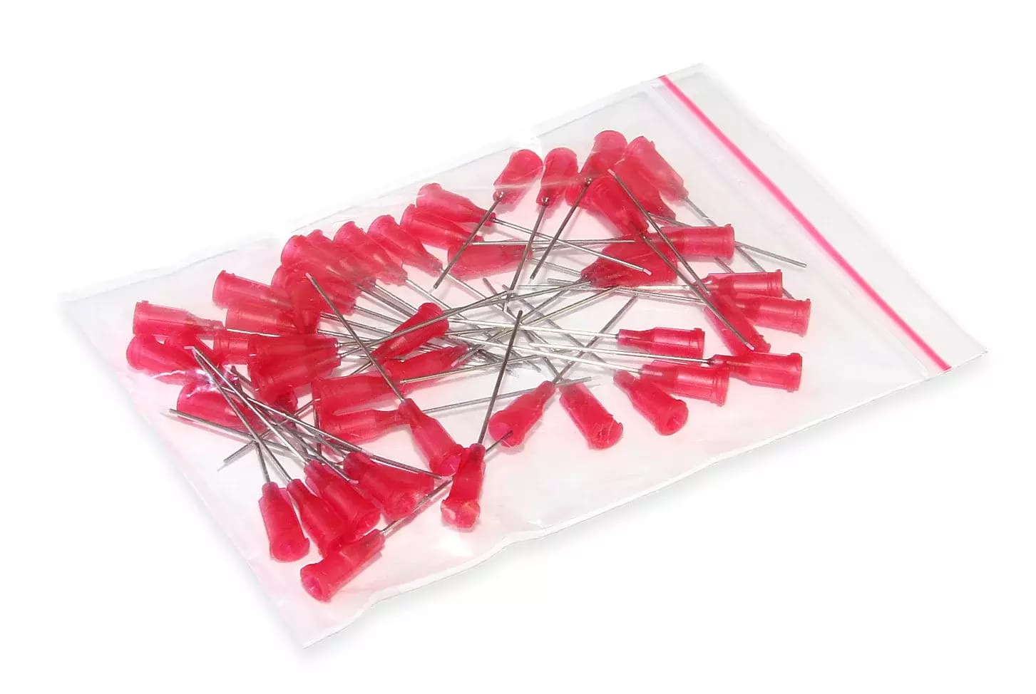 Nerezové dávkovací jehly s vloženou teflonovou trubičkou 38,1mm 27G 50ks