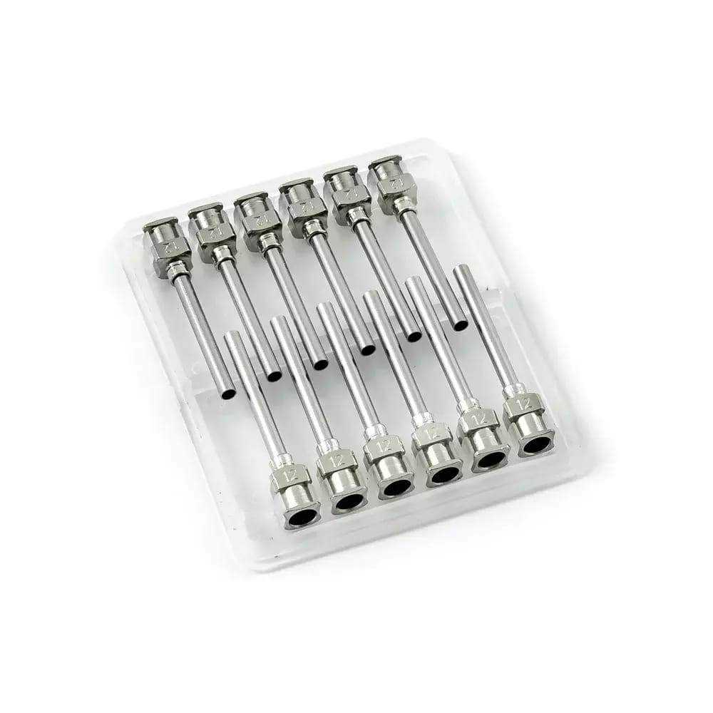 Nerezové dávkovací jehly 12G 1\" set 12ks
