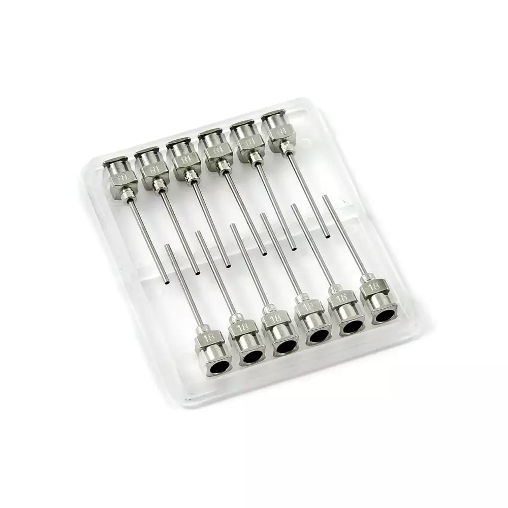 Nerezové dávkovací jehly 18G 1\" set 12ks
