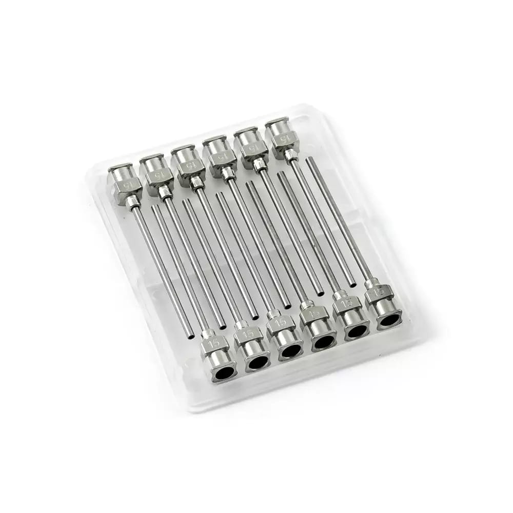 Nerezové dávkovací jehly 15G 1,5\" set 12ks