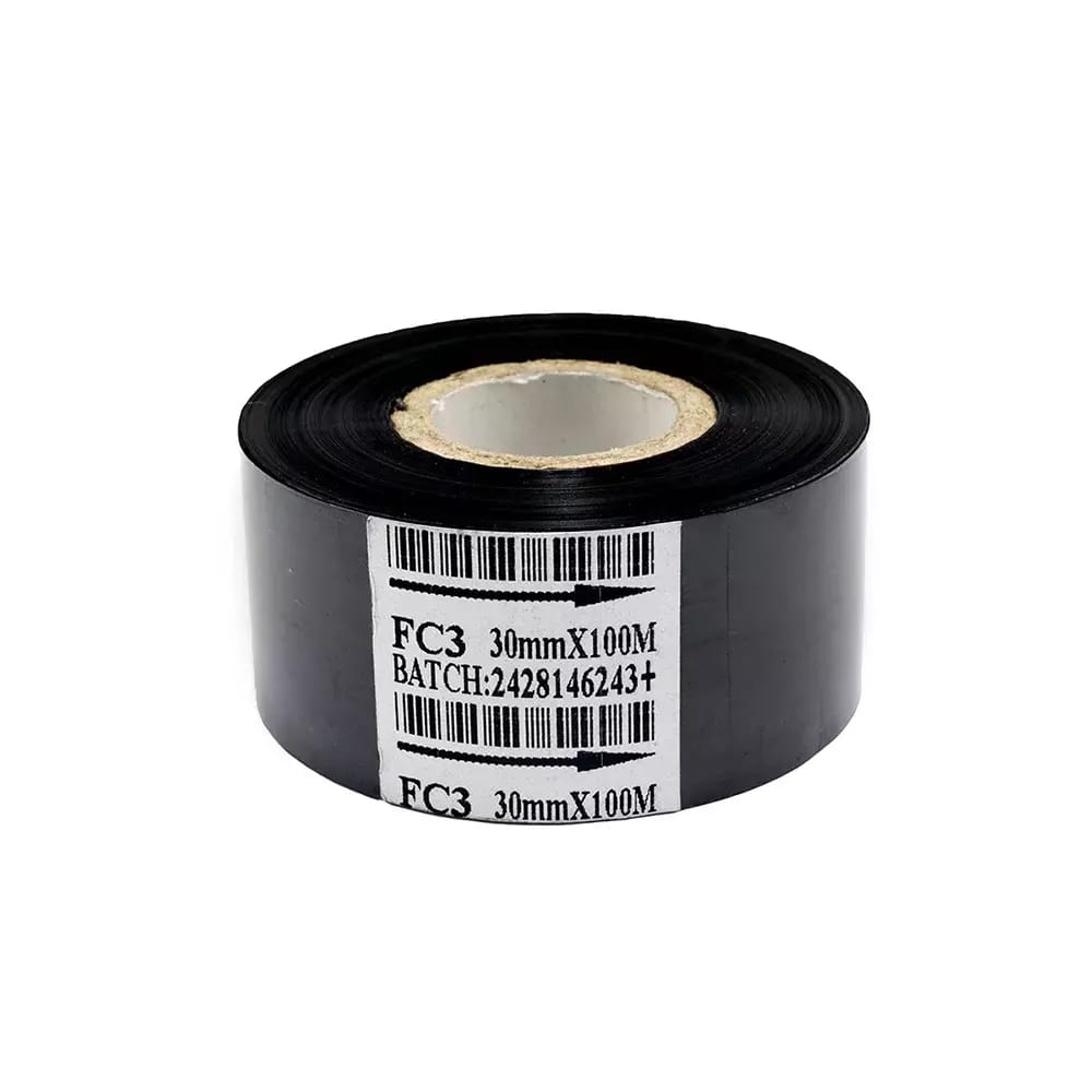 Černá termotransferová páska, délka 100m, šíře 30mm, IN