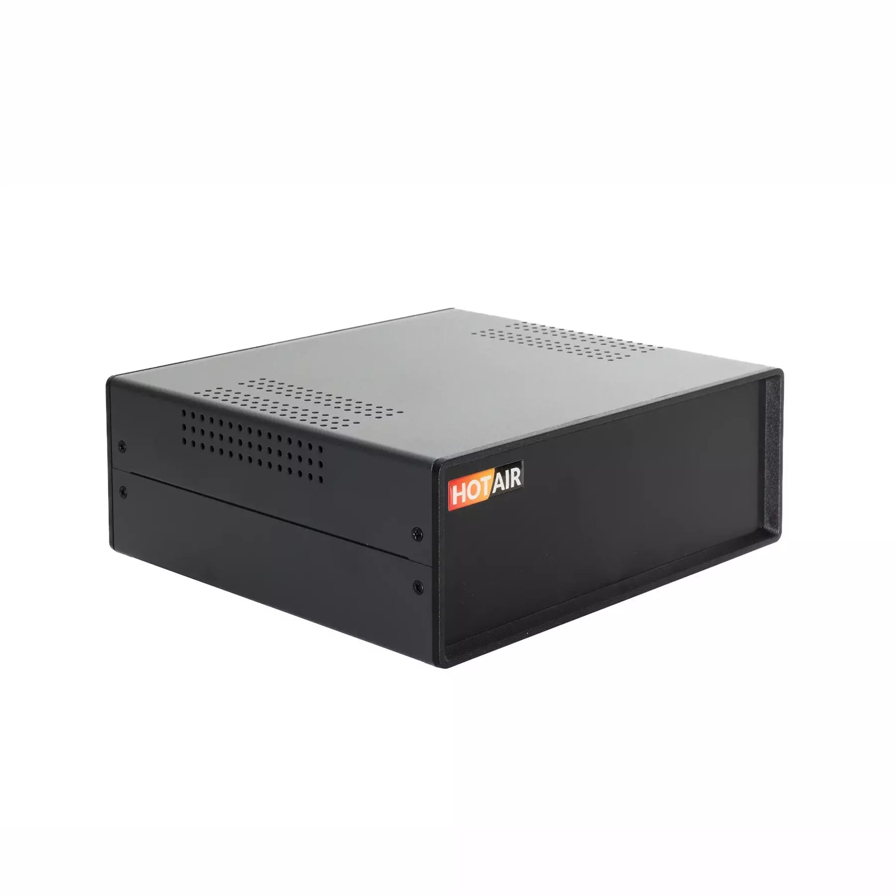 Konstrukční krabice kov/plast 202x80x220mm – černý