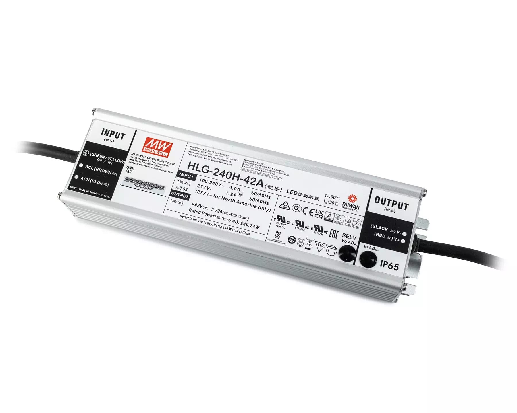 Napájecí zdroj Mean Well HLG-240H-42A - 240W