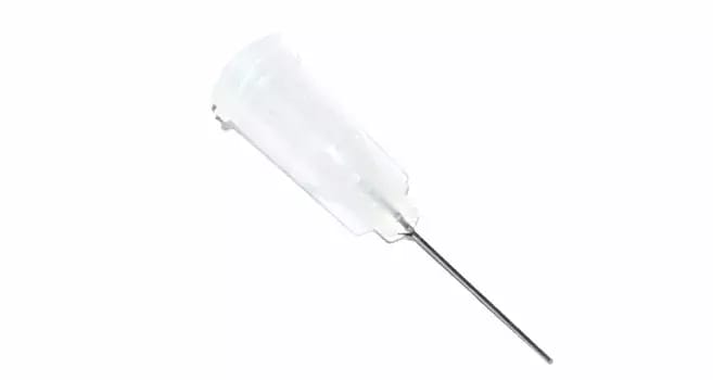 Lepené dávkovací jehly s nerezovou kanylou 25,4mm čirá 27G 1ks